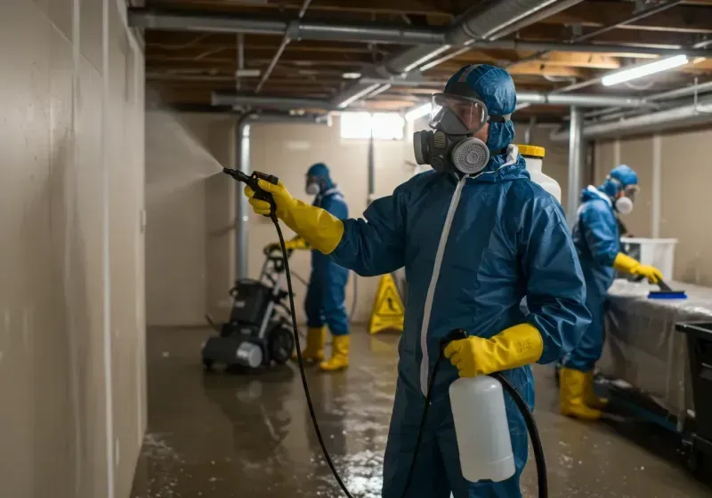 Basement Sanitization and Antimicrobial Treatment process in Nanty Glo, PA