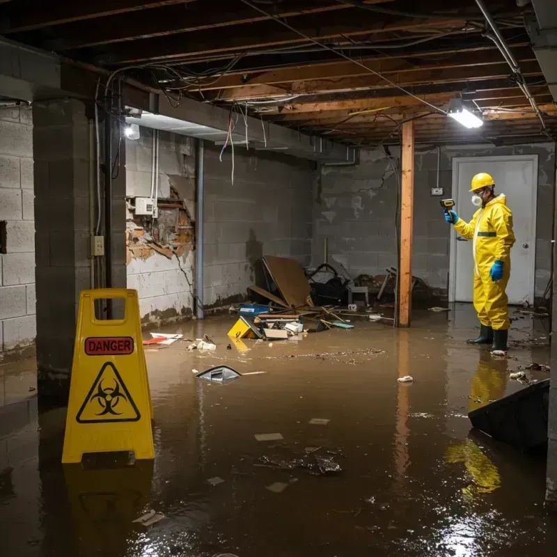 Flooded Basement Electrical Hazard in Nanty Glo, PA Property